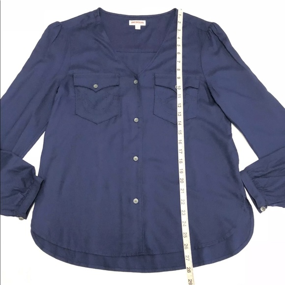 True Religion Western Button Front Shirt V-Neck - Picture 6 of 7
